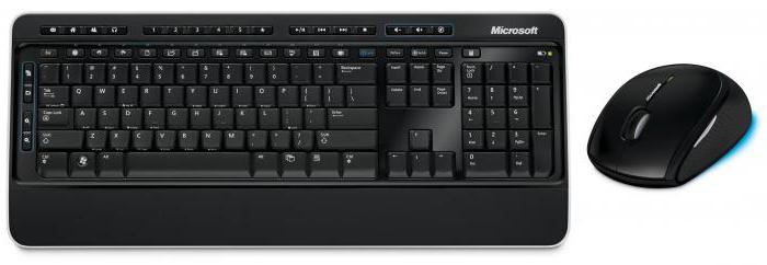 bezdrátová klávesnice společnosti Microsoft