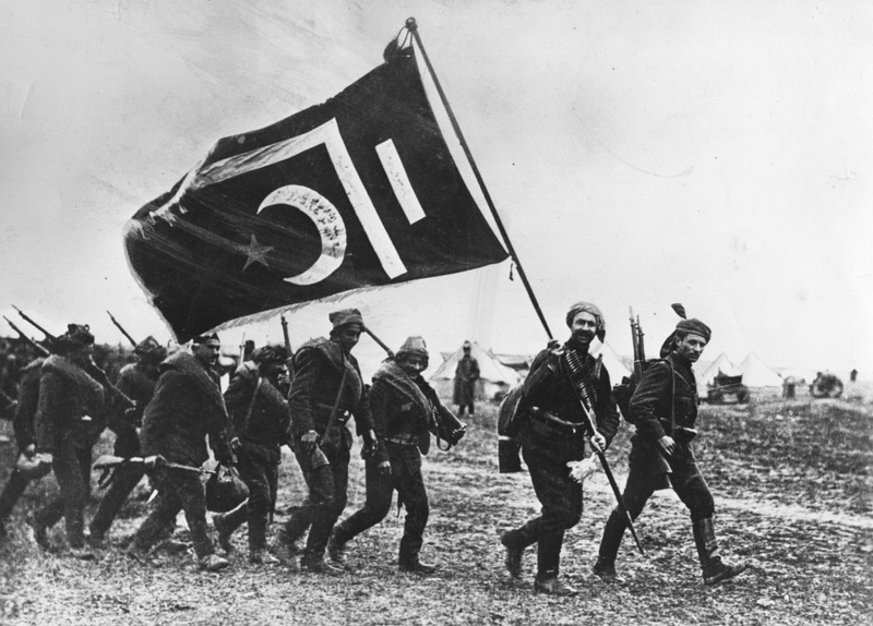 Tureckých vojáků v roce 1914