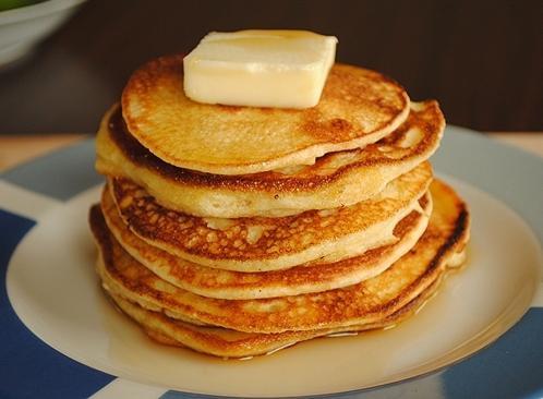 pancake con latte
