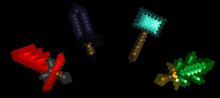 Minecraft con spada diamantata