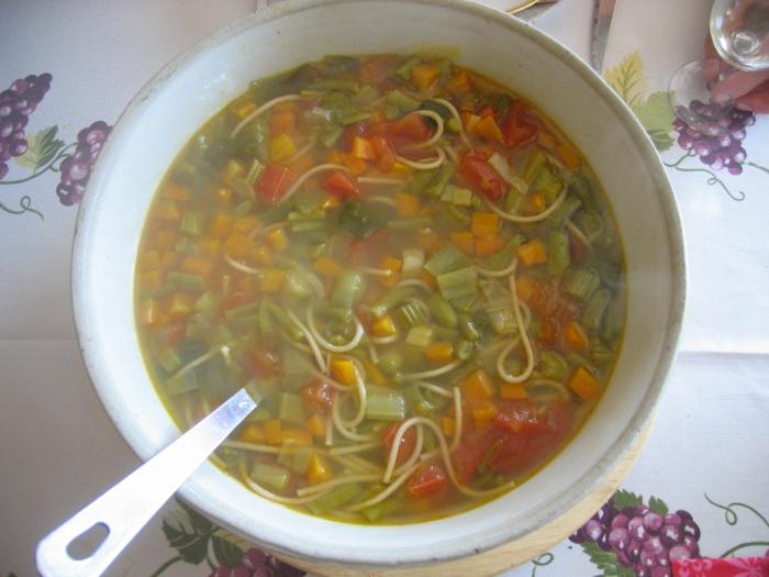 ricetta zuppa di verdure minestrone