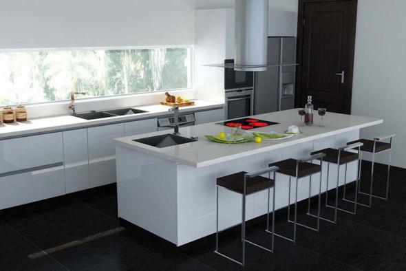 minimalismus v interiéru kuchyně