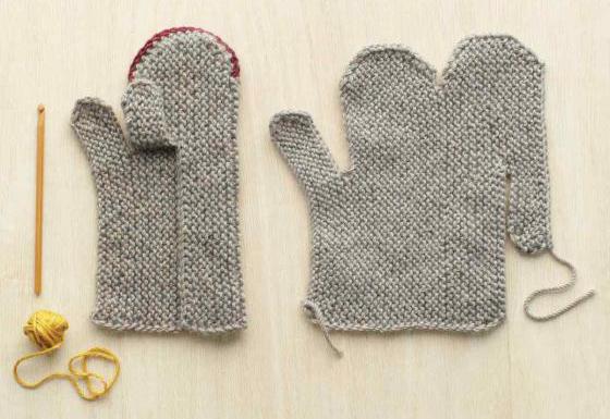 rukavice pletení vzor