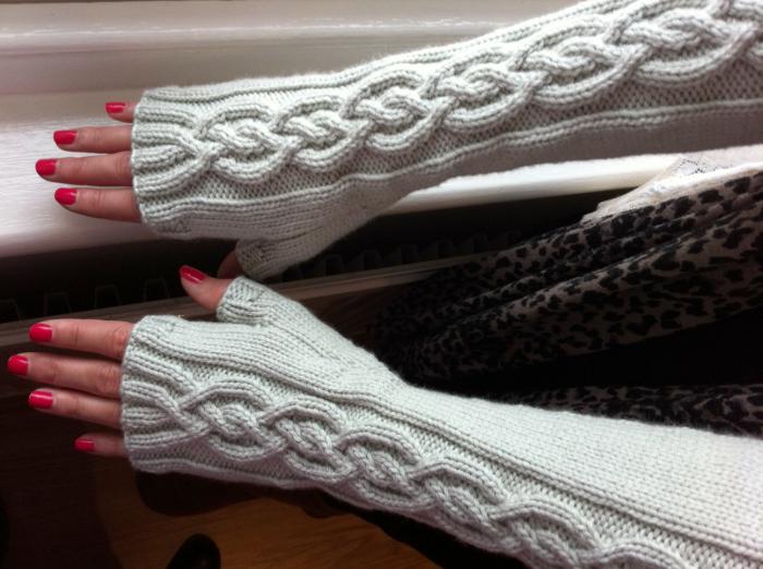 ръкавици за плетене модел