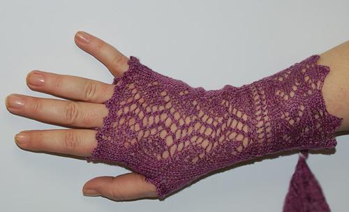 рукавице дуго плетење узорак плетење