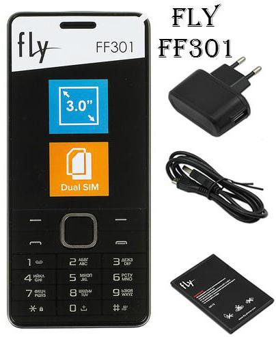 mobilní telefon fly ff301 černý