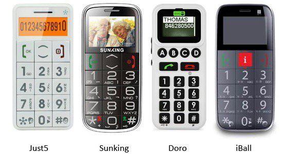 mobilní telefon pro seniory