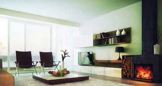 moderní design obývacího pokoje v Chruščově