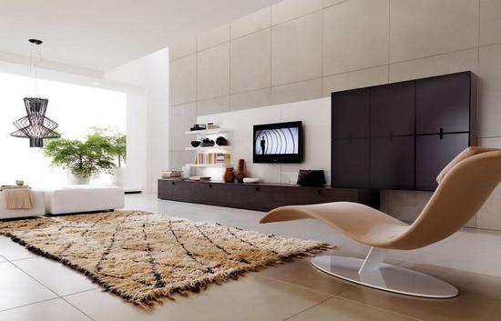 design obývacího pokoje v moderním stylu 16 m²