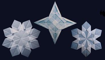 fiocchi di neve origami modulari
