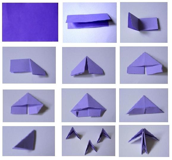 origami vaza