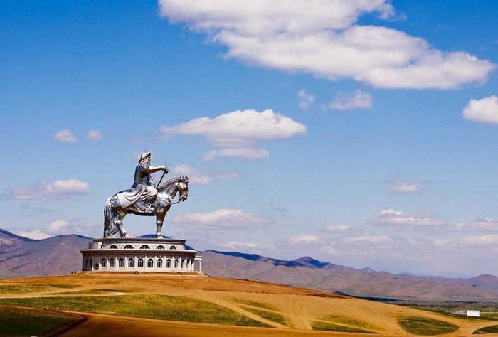 Džingischán v informacích o památkách v Mongolsku