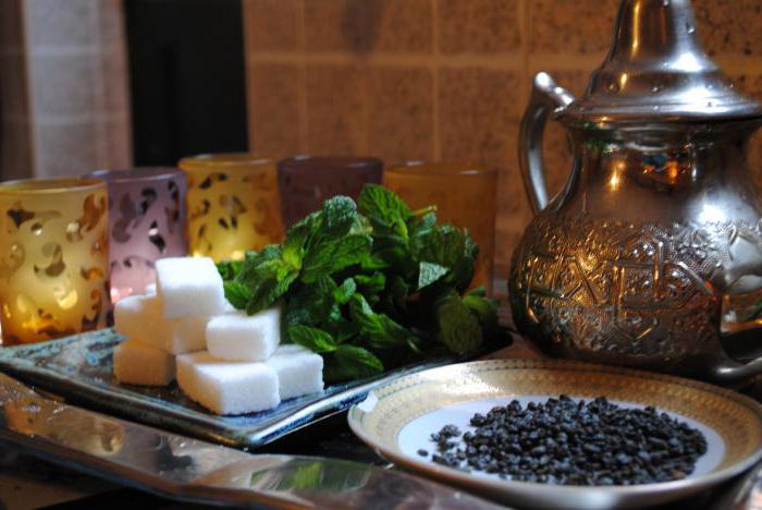 Composizione del tè marocchino