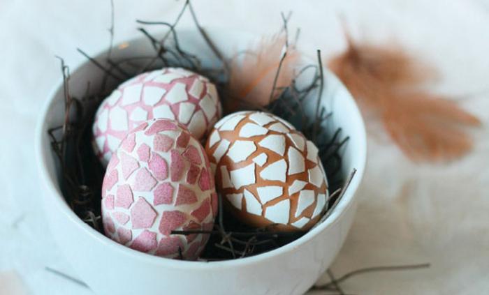 mozaik jajčnih lupin
