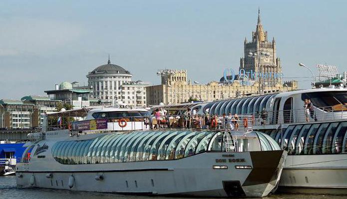 výlet lodí na řece Moskvě Redisson
