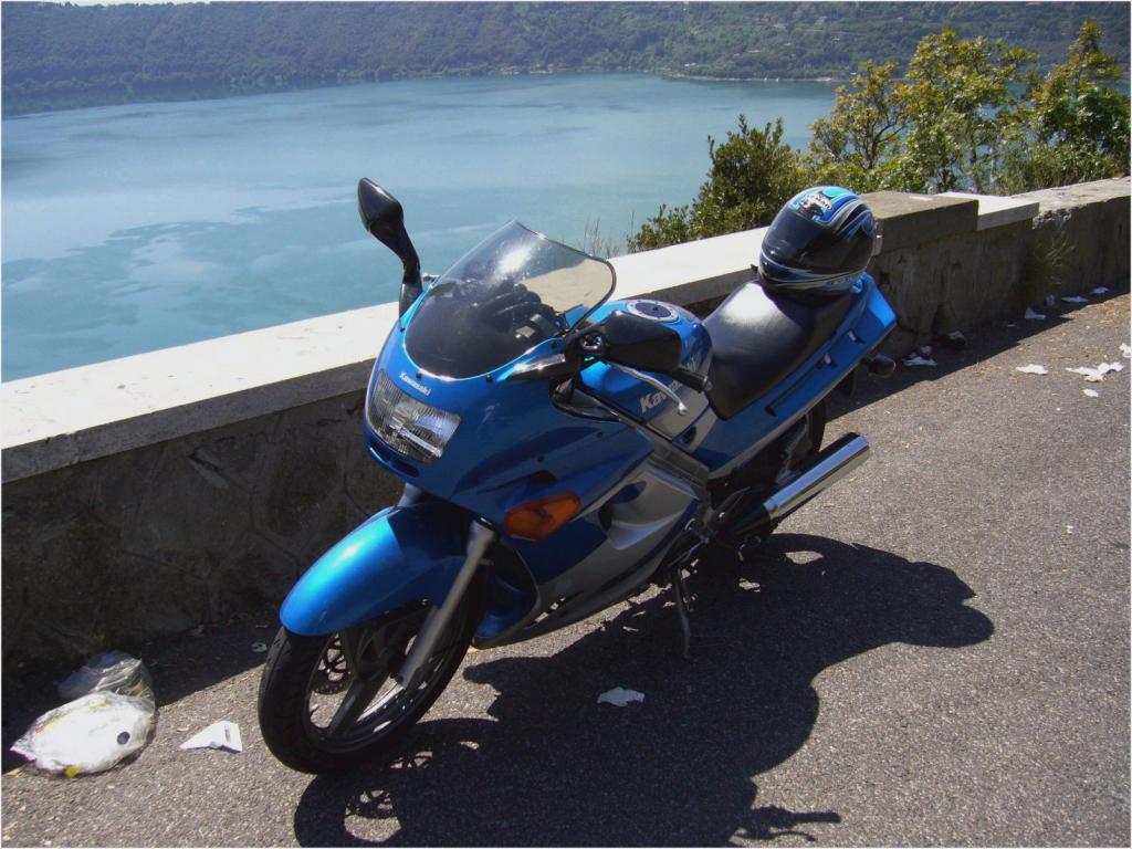 Niebieski Kawasaki ZZR 250