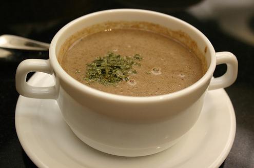 гъбена супа с перлен ечемик