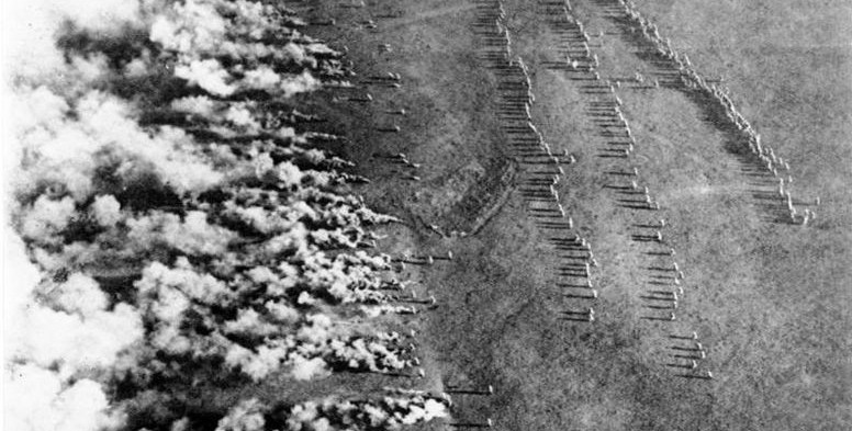 attacco di gas durante la prima guerra mondiale