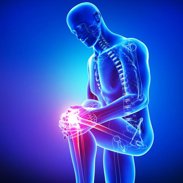 bol ispod koljena tijekom produženja zgloba koljena