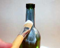 Decoupage novoletne steklenice