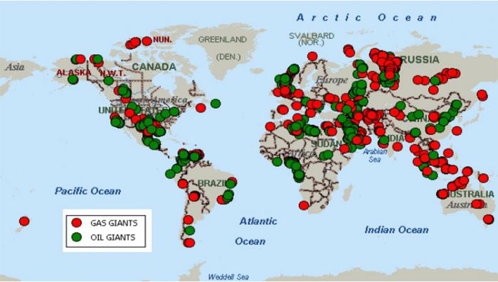 karta naftnog polja