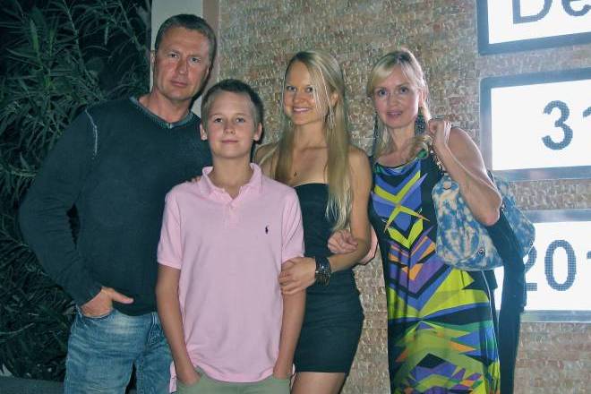 Oleg Stefanko con la sua famiglia