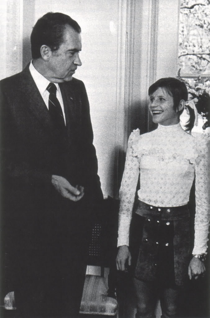 Olga Korbut na prijemu u američkom predsjedniku Richardu Nixonu