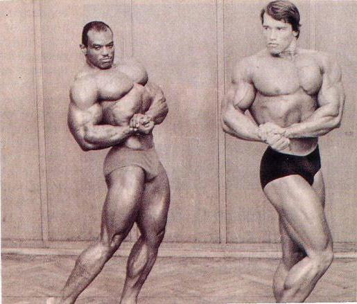 Schwarzenegger e Sergio Oliva