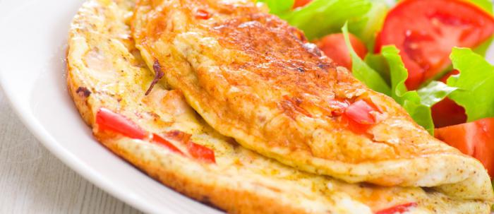 omeleta s rajčaty recept