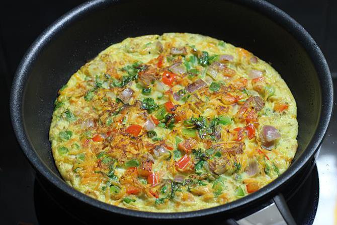 omlet z zelenjavo
