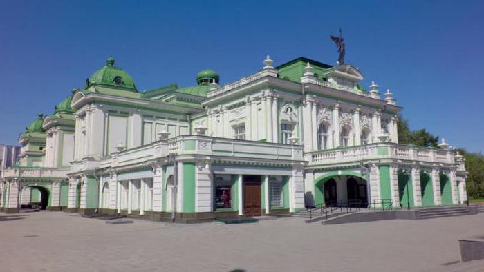 Снимка на академичния драматичен театър в Омск