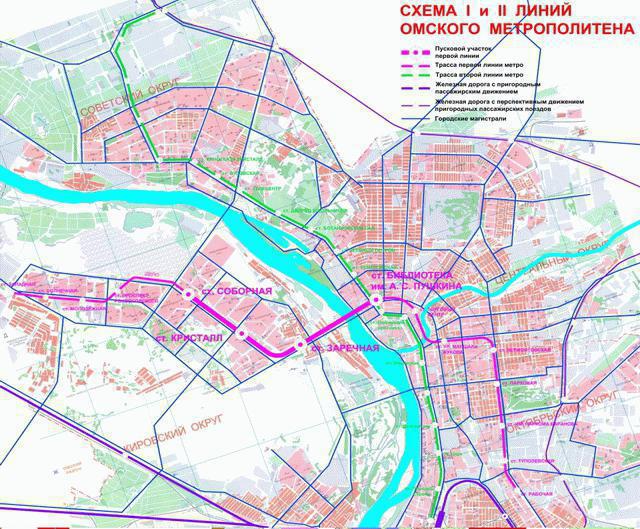 Omsk Metro scheme