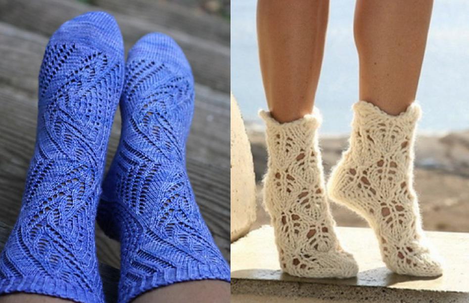zajímavé ponožky pletení