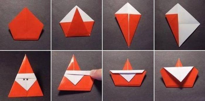 Новогодишњи оригами за децу 4-5 година