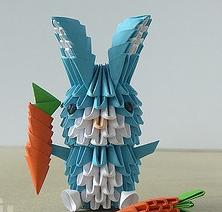 schema di lepri origami