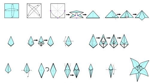 оригами лилиум хартия
