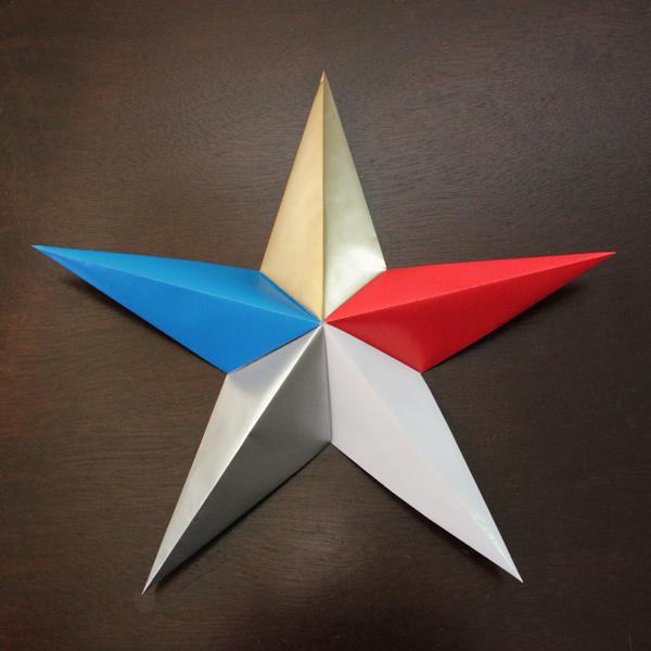origami Božićna zvijezda