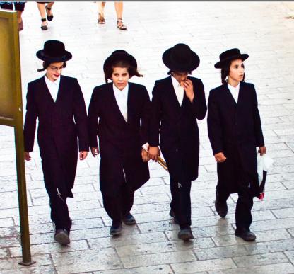 ubrania ortodoksyjnych żydów