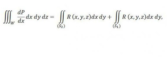 Ostraograd Gaussova formula