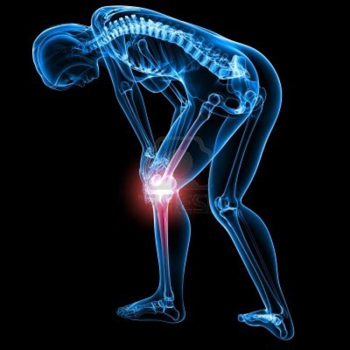 bol ispod koljena tijekom produženja zgloba koljena)