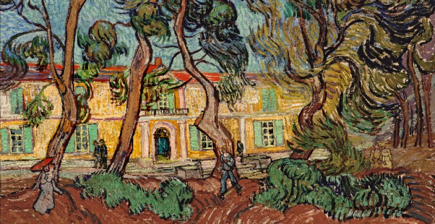 Nemocnice Saint-Remy v malbě Van Gogha, 1889