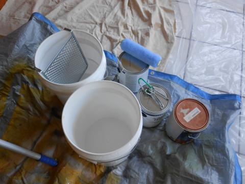 боядисване технология таван водна боя