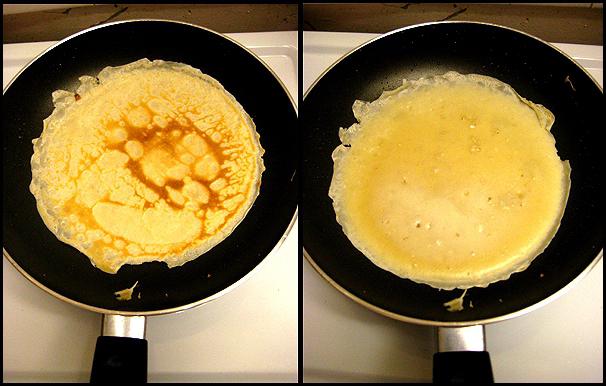 Pancakes sull'acqua e sul latte