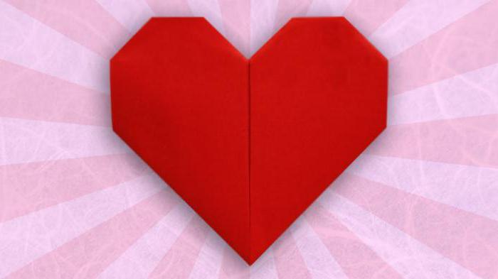 origami papírové srdce