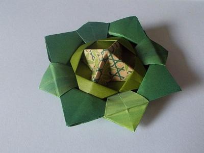 Róża papieru origami