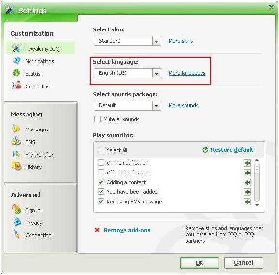 oporavak lozinke u ICQ-u