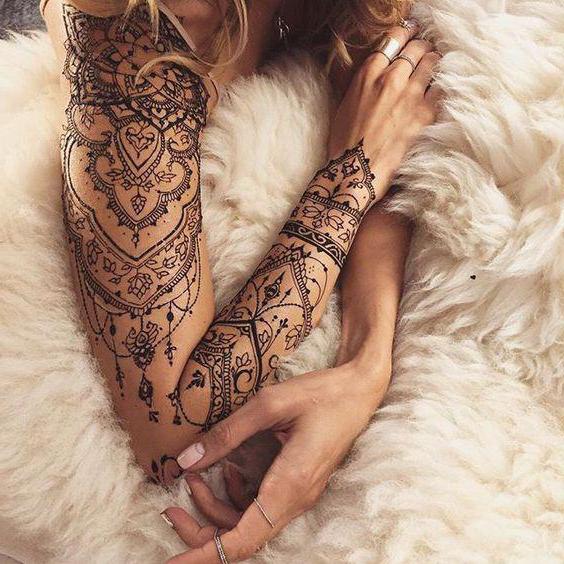 modelli di henné a portata di mano