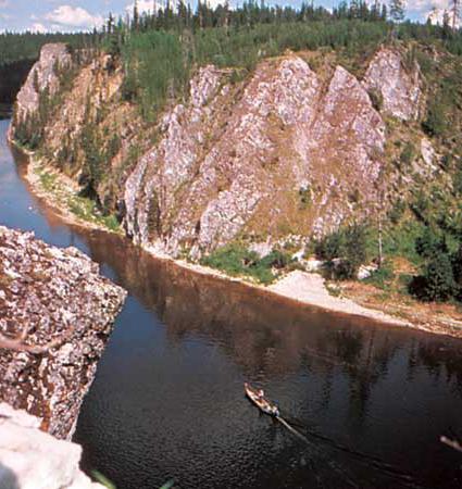 Višina izvira reke Pechora