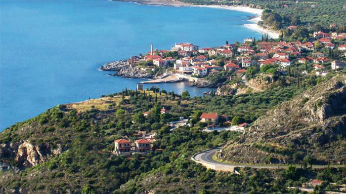 itinerario panoramico del Peloponneso