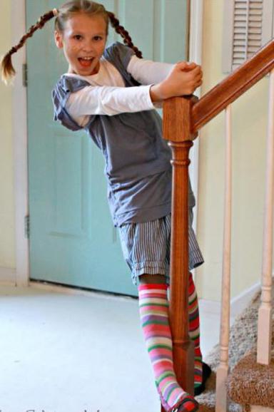 костюм Пипи Дълъг чорап го направи си сам снимка
